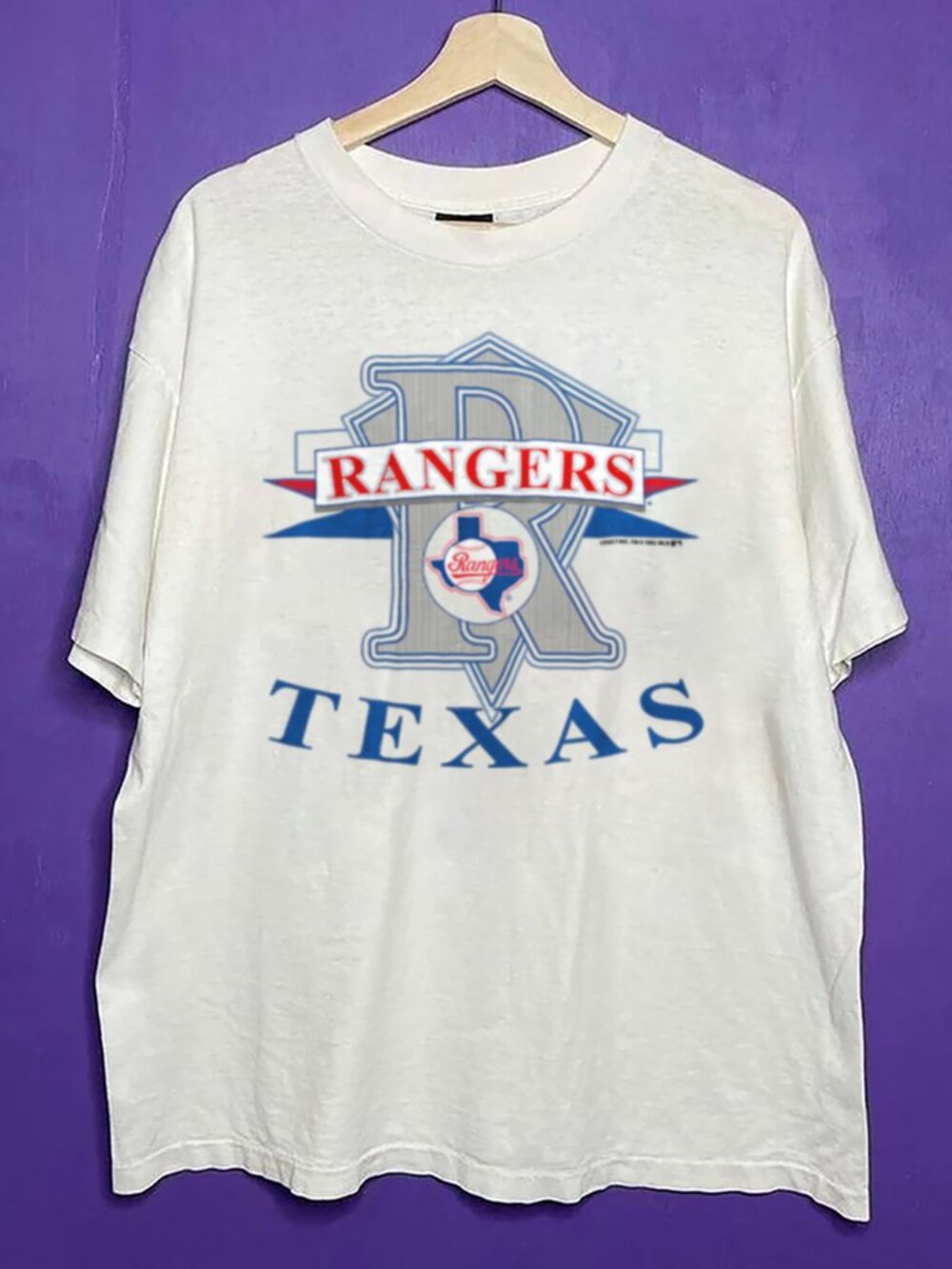 90s Vintage Texas Rangers Baseball Shirt, Retro 90s MLB Texas Rangers Shirt Tee